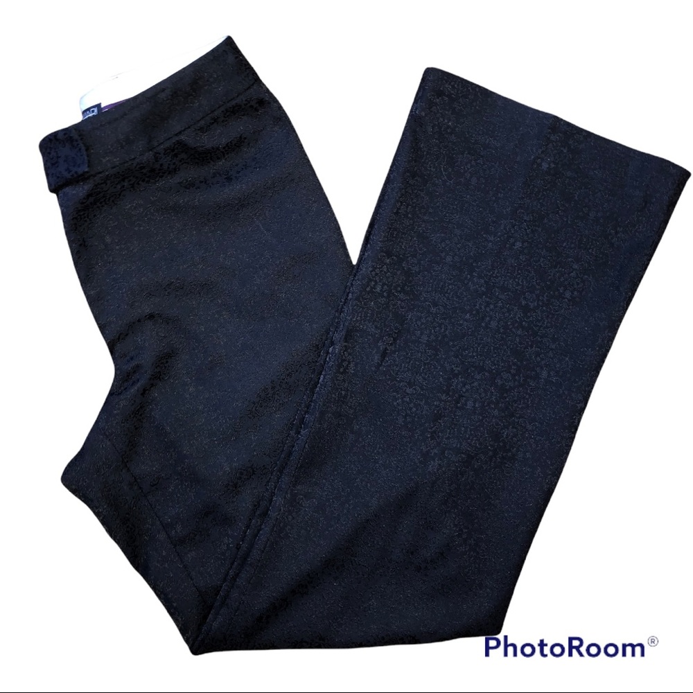 TAHARI Black Flared pants Size 12